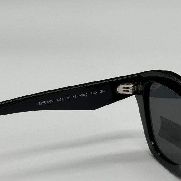 NEW PRADA PRA02S 16K08Z WOMEN SUNGLASSES SPRA02 BLACK GEOMETRIC PR A02S EYEWEAR - Picture 9 of 11